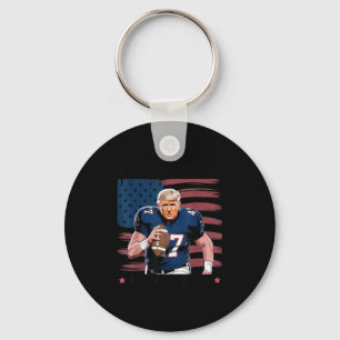 Make American Football Great Again Trump Usa Flag  Key Ring