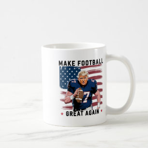 Make American Footll Great Again Trump Usa Flag Coffee Mug