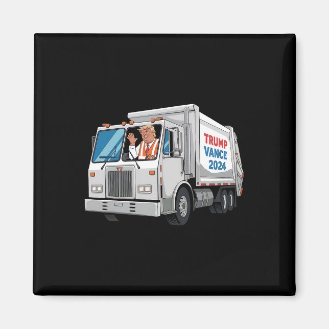 Make American Garbage Great Again Trump 2024 Garba Magnet (Front)