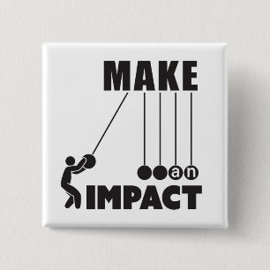make an impact 15 cm square badge