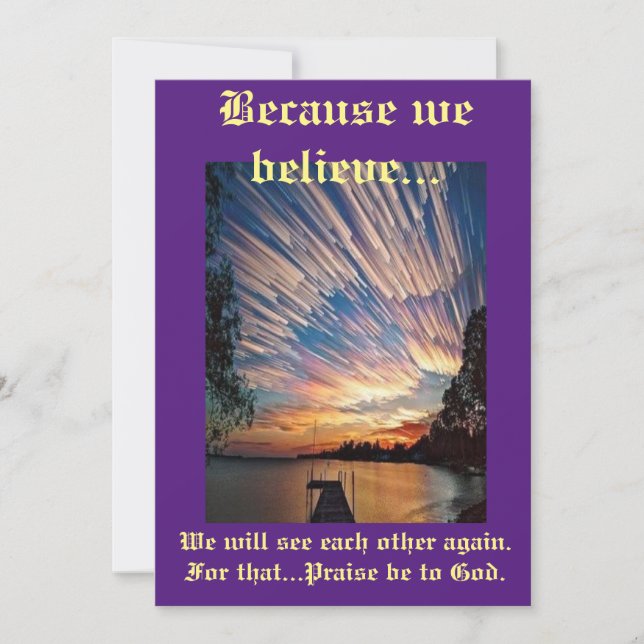 Make and/or sell your own Sympathy Card (Front)