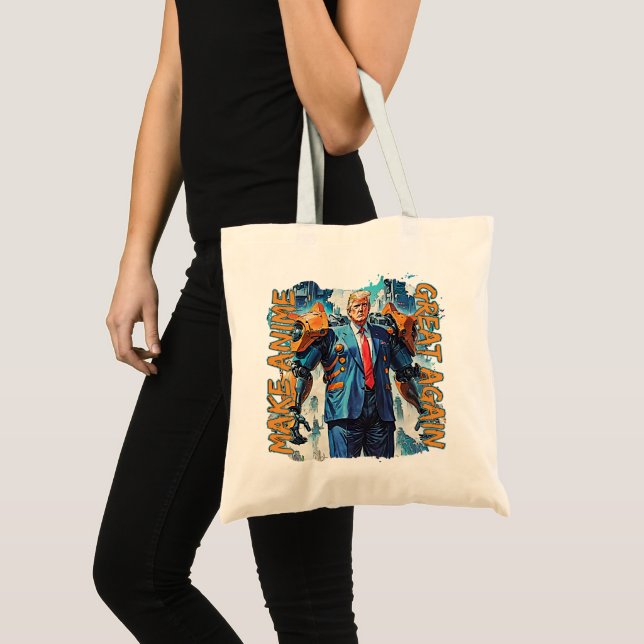 Make Anime Great Again - Mecha Trump Tote Bag (Front (Product))