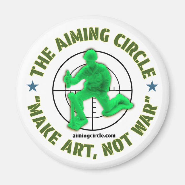 "Make Art, Not War" magnet (Front)