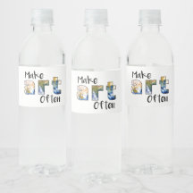 Make Art Often Water Bottle Label Set