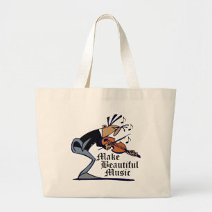 Make Beautiful Violin Music Tote Bag