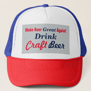 Make Beer Great Again- Grey 2 Trucker Hat