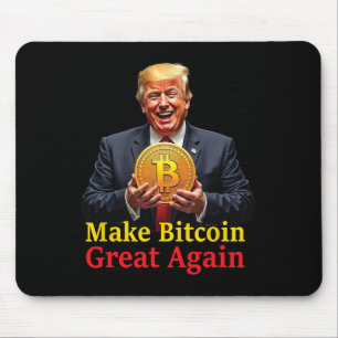 Make Bitcoin Great Again Trump Bitcoin Crypto Futu Mouse Pad