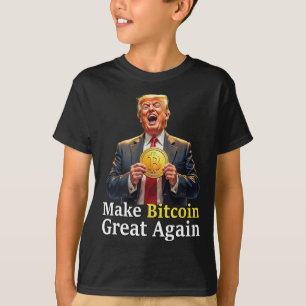 Make Bitcoin Great Again Trump Bitcoin Crypto Futu T-Shirt