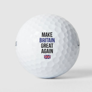 Make Britain Great Again UK First Flag Brexit Golf Balls