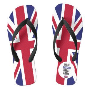 Make Britain Great Again UK First Flag Brexit Jandals