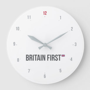 Make Britain Great Again UK First Flag Brexit Large Clock