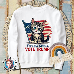 Make Cats Safe Again Funny 2024 Presidential  Sweatshirt