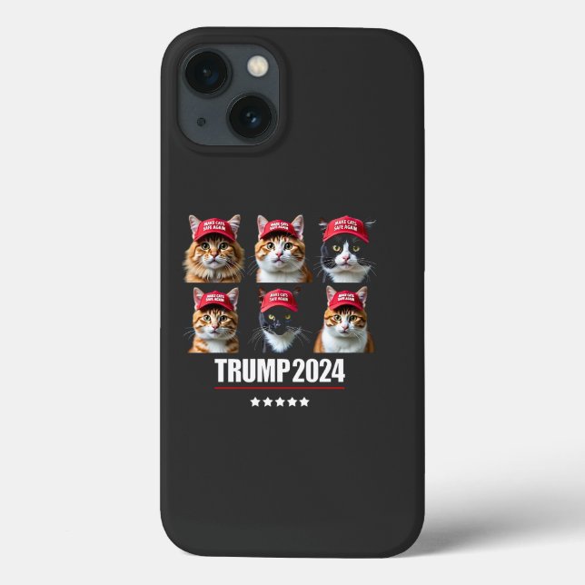 Make Cats Safe Again Maga Trump Election Case-Mate iPhone Case (Back)