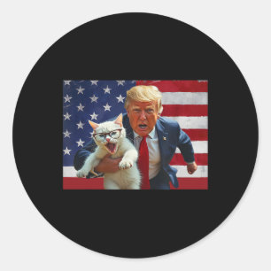 Make Cats Safe Again Trump Cats For Trump Won Trum Classic Round Sticker