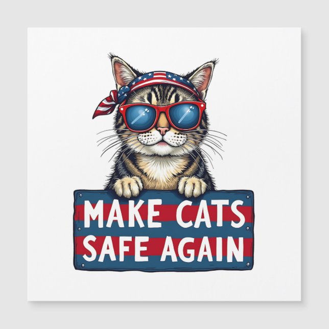 Make Cats Safe Again Trump Election Vote   (Front)