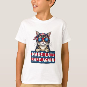 Make Cats Safe Again Trump Election Vote   T-Shirt
