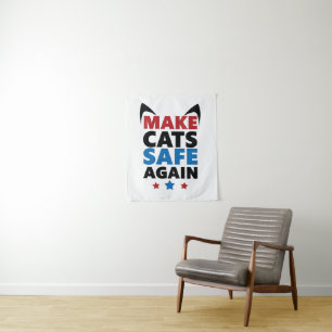 Make Cats Safe Again Trump Election Vote  Tapestry