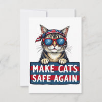Make Cats Safe Again Trump Election Vote