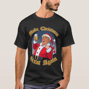 Make Christmas Great Again 2024 Trump Funny Trump T-Shirt