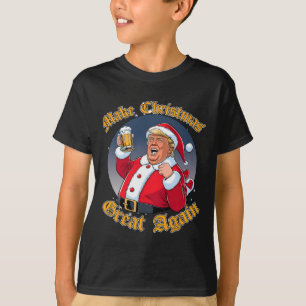 Make Christmas Great Again 2024 Trump Funny Trump  T-Shirt