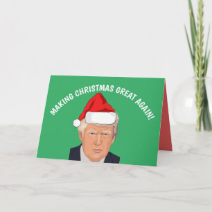MAKE CHRISTMAS GREAT AGAIN DONALD TRUMP CARDS