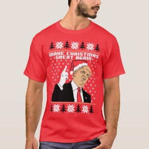 Make Christmas Great Again Donald Trump Funny Ugly T-Shirt