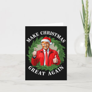 Make Christmas Great Again Donald Trump Mega 1 Card