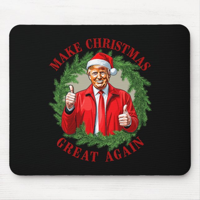 Make Christmas Great Again Donald Trump Mega 1  Mouse Pad (Front)