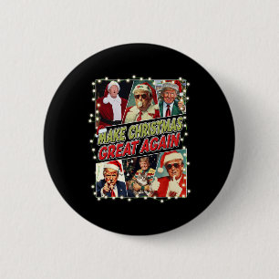 Make Christmas Great Again Donald Trump Mega 6 Cm Round Badge