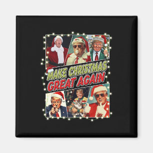 Make Christmas Great Again Donald Trump Mega Magnet