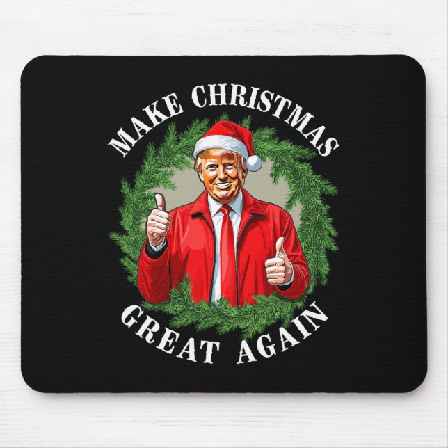 Make Christmas Great Again Donald Trump Mega  Mouse Pad (Front)