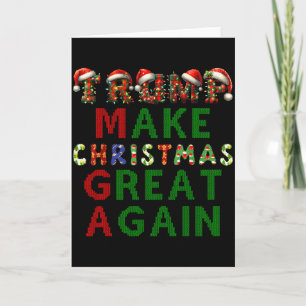 Make Christmas Great Again Funny Donald Trump Xmas Card