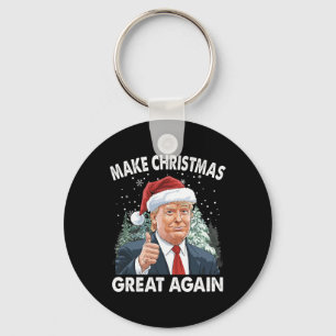 Make Christmas Great Again Funny Donald Trump Xmas Key Ring