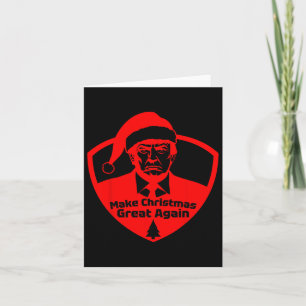 Make Christmas Great Again Funny President Trump M Card