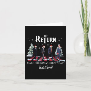 Make Christmas Great Again Funny Santa Trump 2024 Card