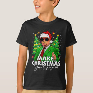 Make Christmas Great Again Funny Santa Trump Chris T-Shirt