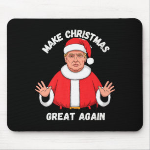 Make Christmas Great Again Funny Santa Trump Premi Mouse Pad
