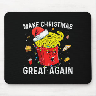 Make Christmas Great Again Funny Santa Trump Xmas Mouse Pad