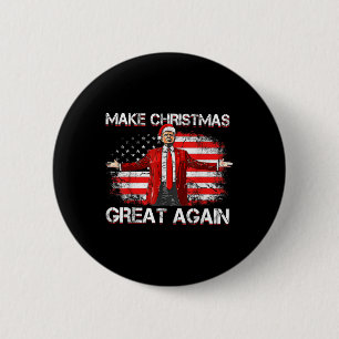 Make Christmas Great Again Santa Funny Trump Xmas 6 Cm Round Badge