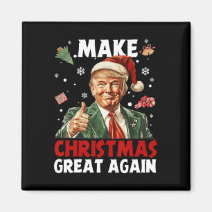 Make Christmas Great Again Santa Funny Trump Xmas  Magnet