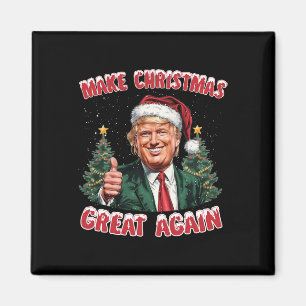 Make Christmas Great Again Santa Funny Trump Xmas Magnet