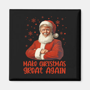 Make Christmas Great Again Santa Funny Trump Xmas  Magnet