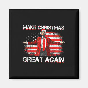 Make Christmas Great Again Santa Funny Trump Xmas Magnet