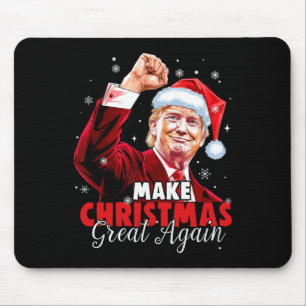 Make Christmas Great Again Santa Funny Trump Xmas  Mouse Pad