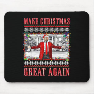 Make Christmas Great Again Santa Funny Trump Xmas Mouse Pad