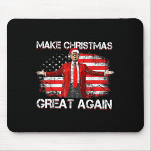 Make Christmas Great Again Santa Funny Trump Xmas Mouse Pad