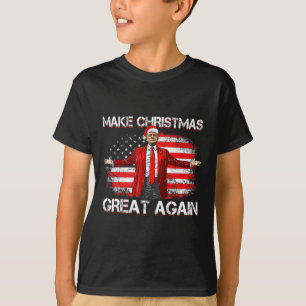 Make Christmas Great Again Santa Funny Trump Xmas T-Shirt