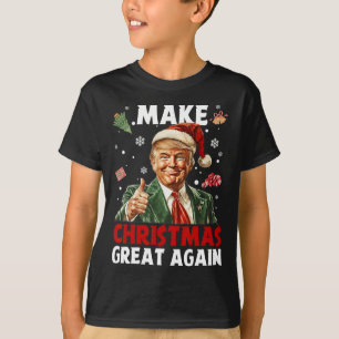 Make Christmas Great Again Santa Funny Trump Xmas T-Shirt