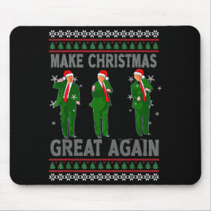 Make Christmas Great Again Santa Trump Dance Ugly Mouse Pad