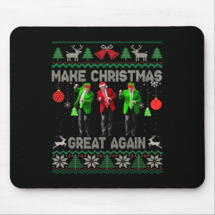 Make Christmas Great Again Santa Trump Dance Ugly Mouse Pad